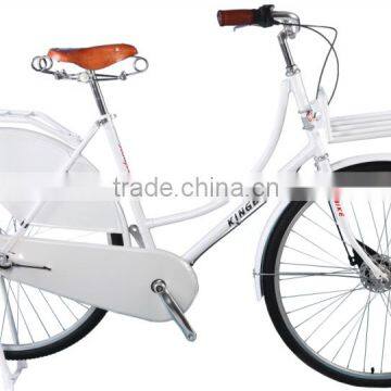 White ladies frame 28" oma bicycle frame lady bike for holland