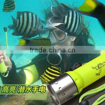 online shop scuba diving torch Underwater LED diving led torch 18650 Torch Lamp Light