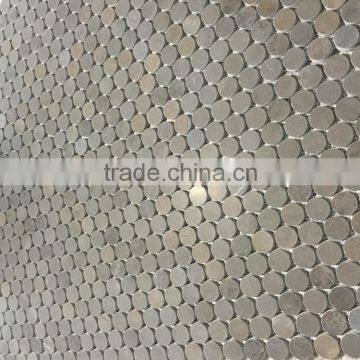 Tunisia Grey Mosaic Penny Round Mosaic Tiles