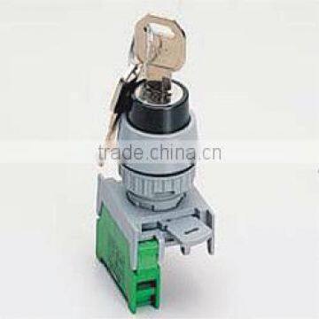 22mm IP65 Waterproof 2 Position Key Lock Selector Switch, Key Operated Switch Drawable/Non-drawable (GKS/GKSN222) photo-2