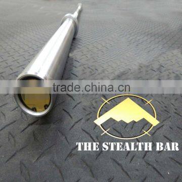 Crossfit training olympic barbell,STEALTH BAR (MEN): HARD CHROME