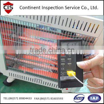 Heater inspection/home appliance quality control