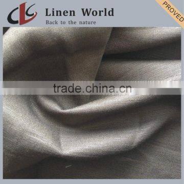 Hight Quality Plain Dyed Interwoven Linen Rayon Fabric For Garment photo-2