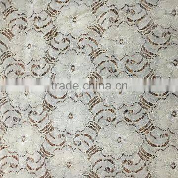 strech lace fabric with nylon spandex for wedding dress TH-2021