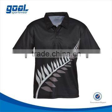 New style wholesale 100 polyester men polo tshirt