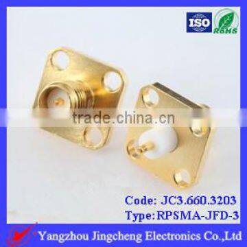 RPSMA female body with 4 hole flange mount micro strip