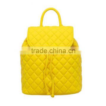 BK4001 Yellow embroidery outdoor backpack ladies fancy backpack bag