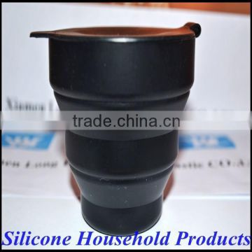 FDA Approved Collapsible Cup Silicone Black                        
                                                Quality Choice