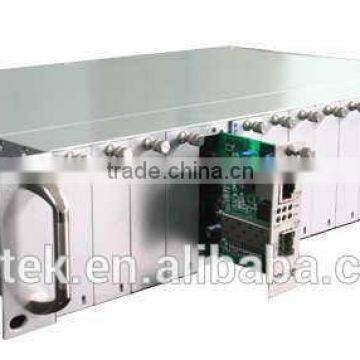 high quality 60KM card type media converter insert to 2u rackmount server chassis