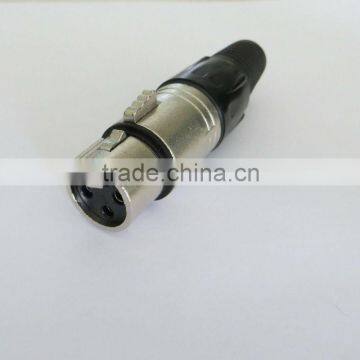 XLR Cannon 3Pin female plug Audio Microphone connector