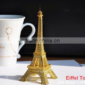 Simulation brass Eiffel Tower super 3d puzzle for children play