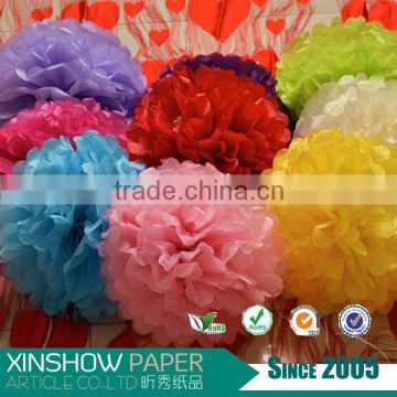 Wedding birthday party tissue pom poms flower from paper