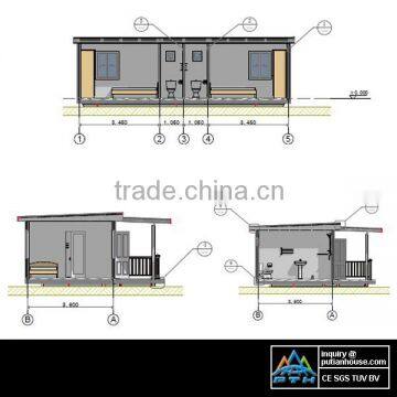 CE ISO Standard Size 20ft 40ft Economic Modular beautiful design multi-color waterproof Modern Cheap Prefab container home