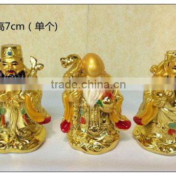 24K Golden painting 3 wise fuk luk sau