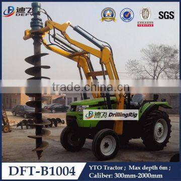 DFT-B1004 screw pile driver tree planting digging machines in tractor