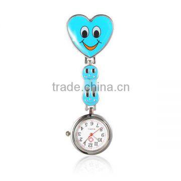 Gift for Nurse Smile Heart Table Pocket Watches Brooch Nurse Watch(WACH-N007-02C)