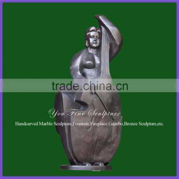 Outdoor Cast Bronze Sculpture Fat Lady