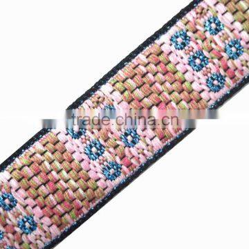 Fabric jacquard webbing ribbon woven strap gift decorative