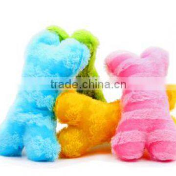 Pet plush toys Chromatic stripe bone 21 cm