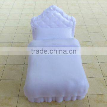 Building model materials, model bedroom furniture, architectural plastic scale model furniture, white bed for single                        
                                                Quality Choice