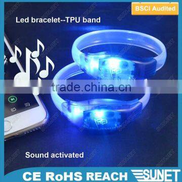Hot Promotion Product Custom Logo TPU LED Wristband Motion Sensor photo-4