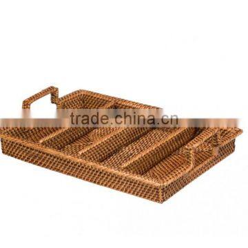 Rattan Flatware Tray / Rattan Storage Tray