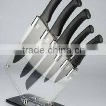 Customized acrylic knife holder acrylic knife display stand