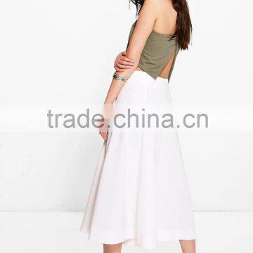 Indianna Wide Leg Cropped Tailored Trousers For Office Women