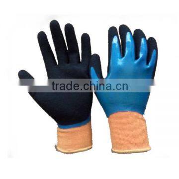 13Gauge Cut Resistant Double Nitrile Palm Coated Work Gloves for Construction