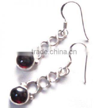 Charming Look !! Charm Grey Chalcedony Silver Earring, Wholesale Silver 925_Jewelry