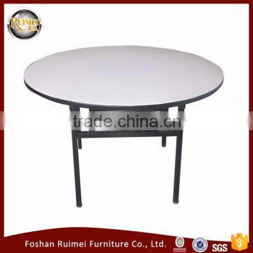 Good quality heavy duty modern design wooden half round simple style luxury dining table