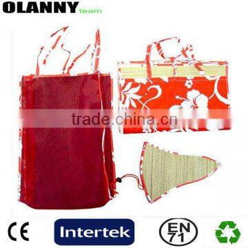 logo printing beach mat portable red straw mat beach mat