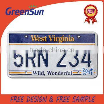 The Most Popular special flexible metal car plate