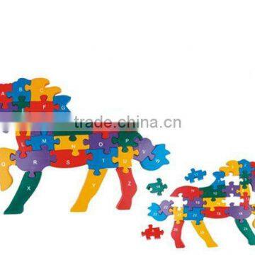 33*26*2.5CM Top Quality Wood Horse Puzzle with Promotions or Gifts