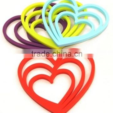 food grade custom hot pan silicone rubber coaster