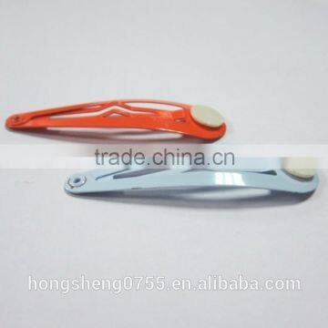 Fashionable plain hair clip with coloful color for wholesale