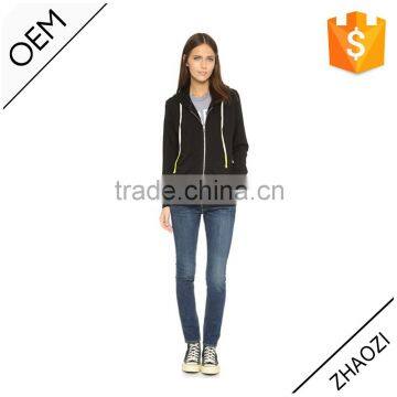 Guangdong Clothing Manufacturer Women Blank Zip up High Quality Wholesale Hoodies photo-5