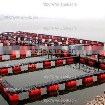 HDPE floating pond culture fish farm