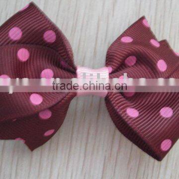 With printing hair bow display