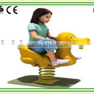 Plastic spring rider -dog