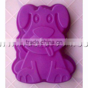 lovely cartoon animal silicone heart cake mold