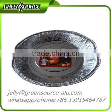 Oval aluminum foil tray