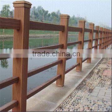 2015 hot sale wood plastic vinyl porch railings for outdoor