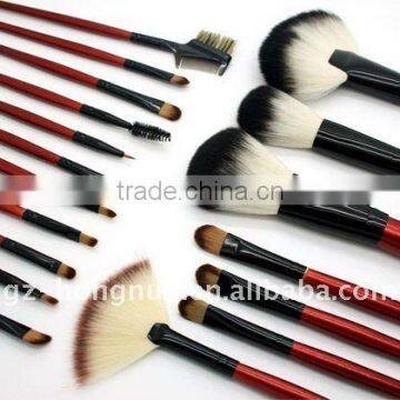 18 Pcs Professional Make Up Brushes Set Red Handle HN1098