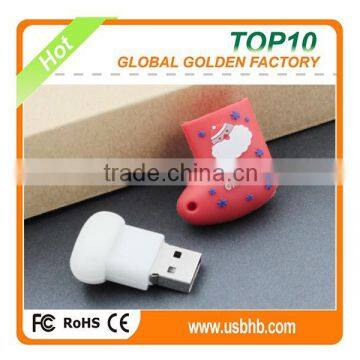 2015 Promotional gift christmas stocking usb flash drive 2.0 flash drive