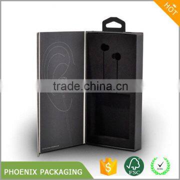 High End Book Shape Cardboard Box Packaging for Earphone photo-2