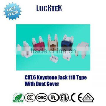 CAT.6 keystone jack 110 type with dust cover