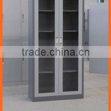 KFY-CB-03 Light Gray Glass Door Metal Wall Cupboard