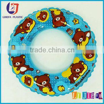 80cm Blue Inflatable Swim Ring with full color pringting ,Inflatable PVC Swim Ring,Baby Swimming Ring