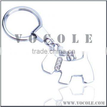 fashion lovely animal design charm keychain, stainless steel charm keychain